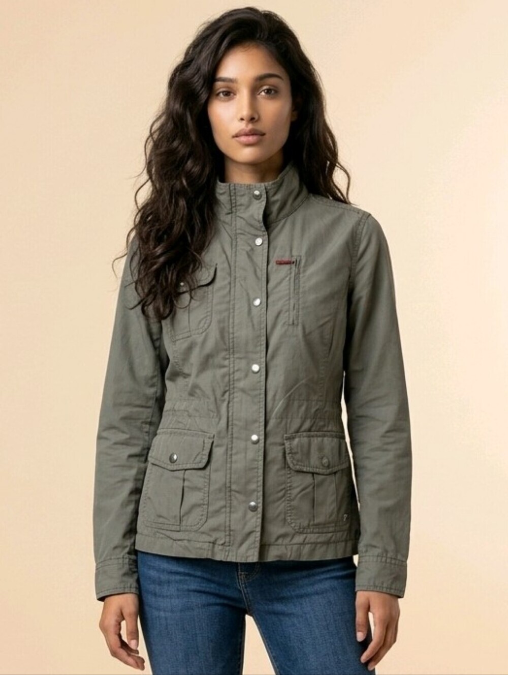 Peak Performance Ally Jacket 100% cotton army color Sz M